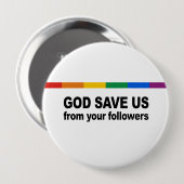 神はあなたの従節から私達を救います 缶バッジ (正面&裏面)