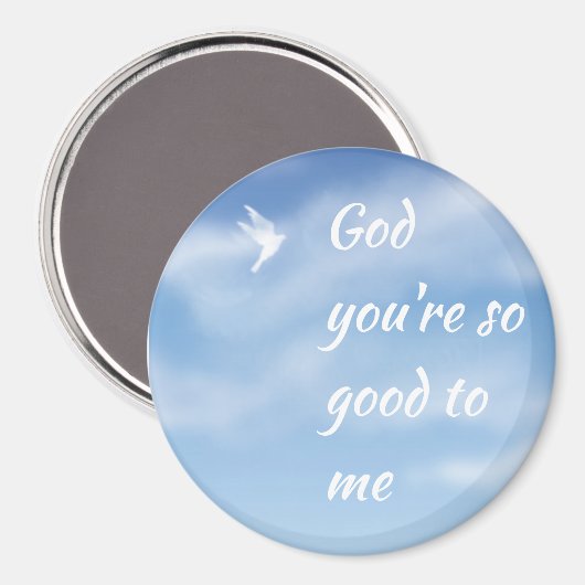 神はあなたは私に良い感動的引用文 マグネット (正面/裏面)