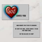 神はあなたをキリスト教徒として愛している 名刺 (正面/裏面)