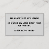 神はあなたをキリスト教徒として愛している 名刺 (裏面)