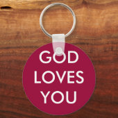 神はあなたを愛している キーホルダー (正面)