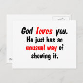 神はあなたを愛している。 ポストカード (正面/裏面)