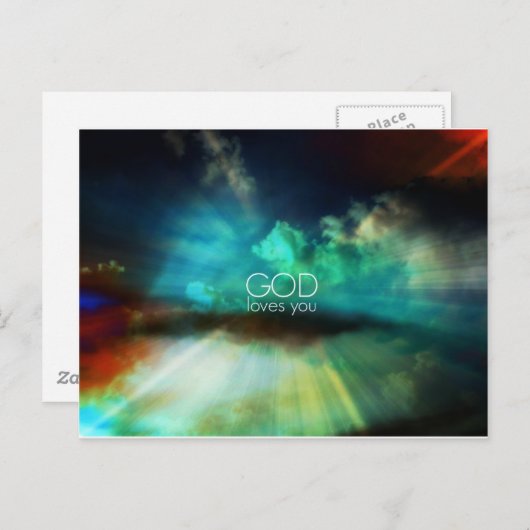 神はあなたを愛している ポストカード (正面/裏面)