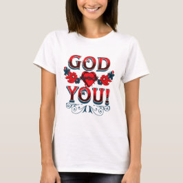 神はあなたを愛している Tシャツ