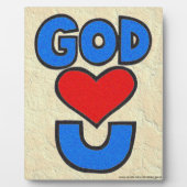 神はあなたを愛する フォトプラーク (正面)