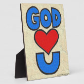 神はあなたを愛する フォトプラーク (側面)