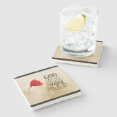 神はあなたを目立たないように創造したのではない キリスト教の名言 ストーンコースター (横)