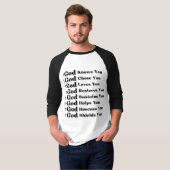 神はあなたを知り、あなたを愛し、回復し、あなたを救う Tシャツ (正面フル)