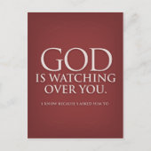 神はあなたを見守っている。ブルゴーニュのはがき。 ポストカード (正面)