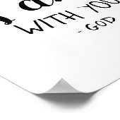 神はあなた方と共にあり、私はクリスチャン・ウォールアートである ポスター (角)