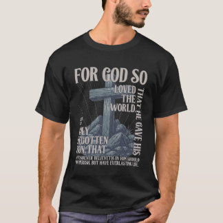 神はこのように世を愛された Tシャツ