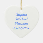 神はこの子供を賛美します セラミックオーナメント (裏面)