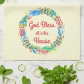 神はこの家の台所タオルのすべてを賛美します キッチンタオル (折り畳み)