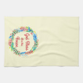 神はこの家の台所タオルのすべてを賛美します キッチンタオル (横)