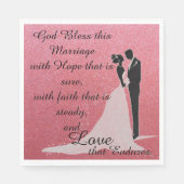 神はこの結婚を祝福せよ スタンダードランチョンナプキン (正面)