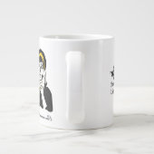 神はしばらく私を放っておいてくれるかもしれない。 ジャンボコーヒーマグカップ (裏面)