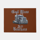 神はすべてのトラック運転手のドアマットを賛美します ドアマット (正面)