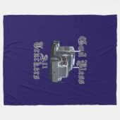 神はすべてのトラック運転手のフリースブランケットを賛美します フリースブランケット (正面(横))