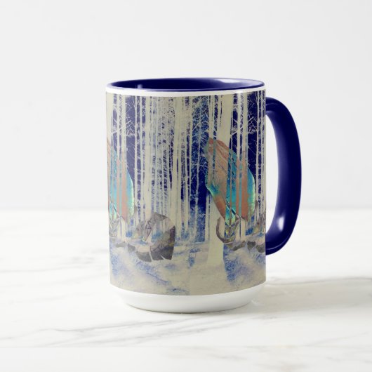 神はすべての季節の祈りの言葉に答える マグカップ (正面右)