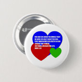 神はそう世界の聖書の詩を愛しました 缶バッジ (正面&裏面)