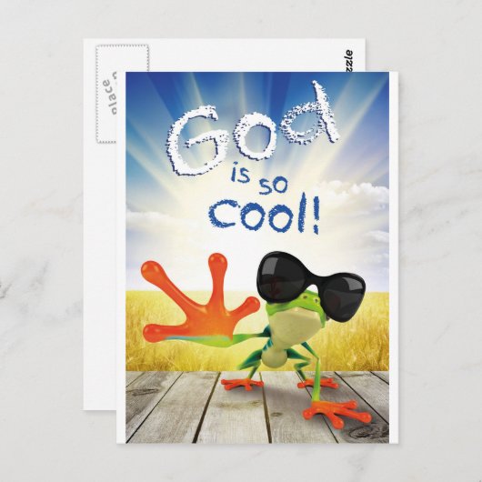 神はそのようにクール – キリスト教、宗教、信仰 ポストカード (正面/裏面)