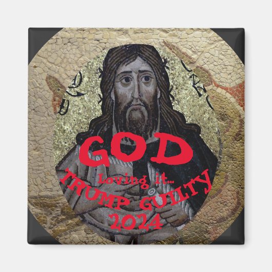 神はそれを愛している トランプ 有罪 2024 投獄 マグネット (正面)