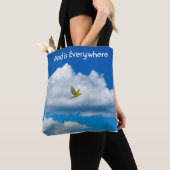 神はどこでもトートバッグ トートバッグ (クローズアップ)