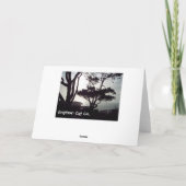 神はどこにいますか。 詩の感動的で空白のなカード カード (裏面)