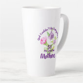 神はどこにでもいられず母を造った カフェラテマグ (右アングル)