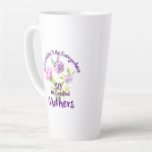 神はどこにでもいられず母を造った カフェラテマグ (左アングル)