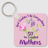 神はどこにでもいられず母を造った キーホルダー (正面)