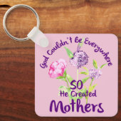 神はどこにでもいられず母を造った キーホルダー (正面)