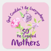 神はどこにでもいられず母を造った スクエアシール (正面)