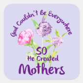 神はどこにでもいられず母を造った スクエアシール (正面)