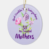 神はどこにでもいられず母を造った セラミックオーナメント (左)