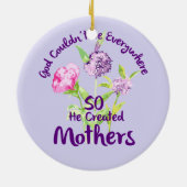 神はどこにでもいられず母を造った セラミックオーナメント (裏面)