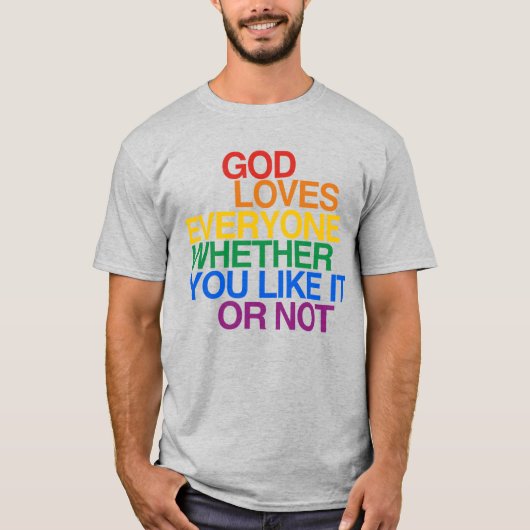 神はみんなを愛している Tシャツ (正面)