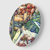 神はもしもっと良くしたのだ、彼女はよかっ保ただろう ラージ壁時計 (傾斜)