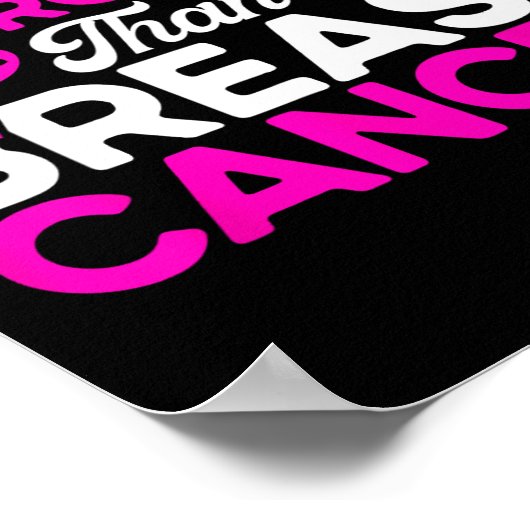 神はより強いピンクの乳がん認識度 ポスター (角)