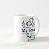 神はわが力、わが歌 Psalm 118:14 コーヒーマグカップ (正面右)