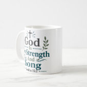 神はわが力、わが歌 Psalm 118:14 コーヒーマグカップ (正面左)