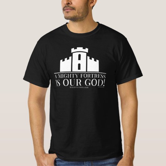 神はわが砦 Tシャツ (正面)