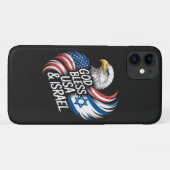 神はアメリカとイスラエルを祝福する Case-Mate iPhoneケース (裏面(横))