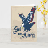 神はアメリカのタンの空白のな挨拶状を賛美します カード (黄色い花)