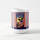 神はアメリカのマグを賛美します コーヒーマグカップ (中央)