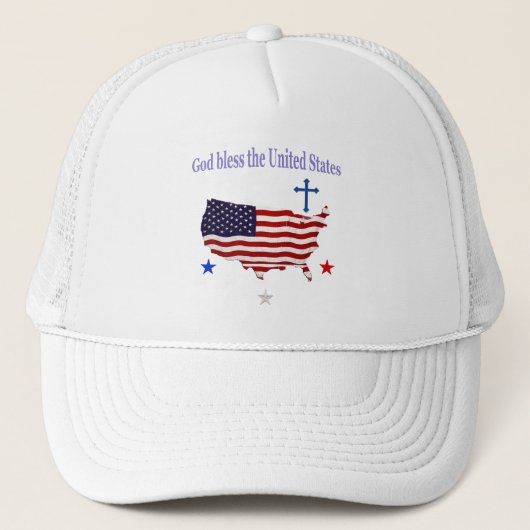 神はアメリカを祝福してくださいますように キャップ (正面)