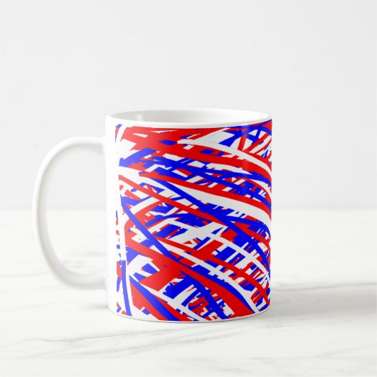 神はアメリカを祝福します コーヒーマグカップ (左)
