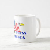 神はアメリカを賛美します コーヒーマグカップ (正面右)