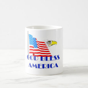 神はアメリカを賛美します コーヒーマグカップ