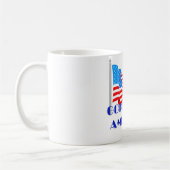 神はアメリカを賛美します コーヒーマグカップ (左)